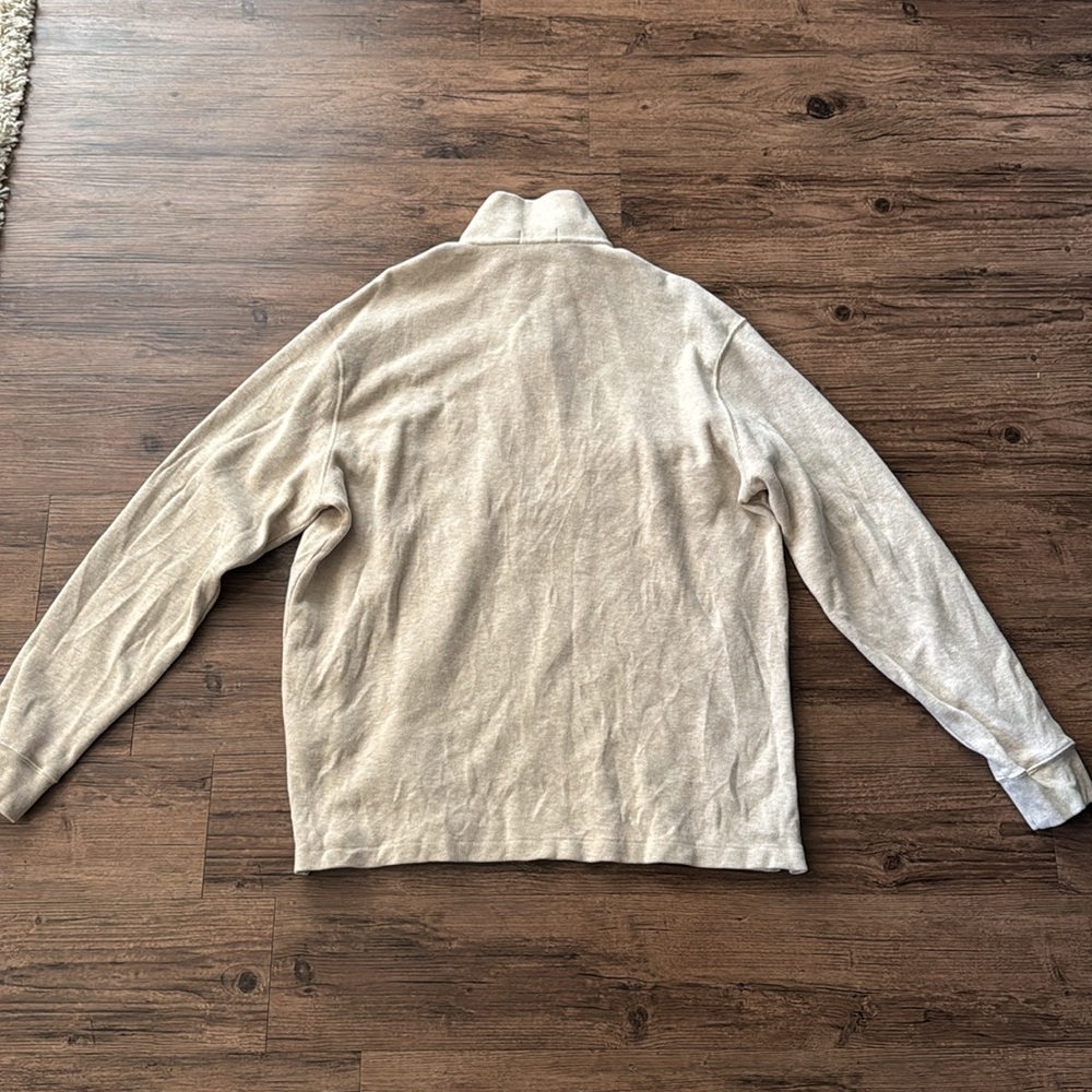 **LIKE NEW** Men’s Polo Quarter Zip Pullover Sweater - Picture 6 of 7